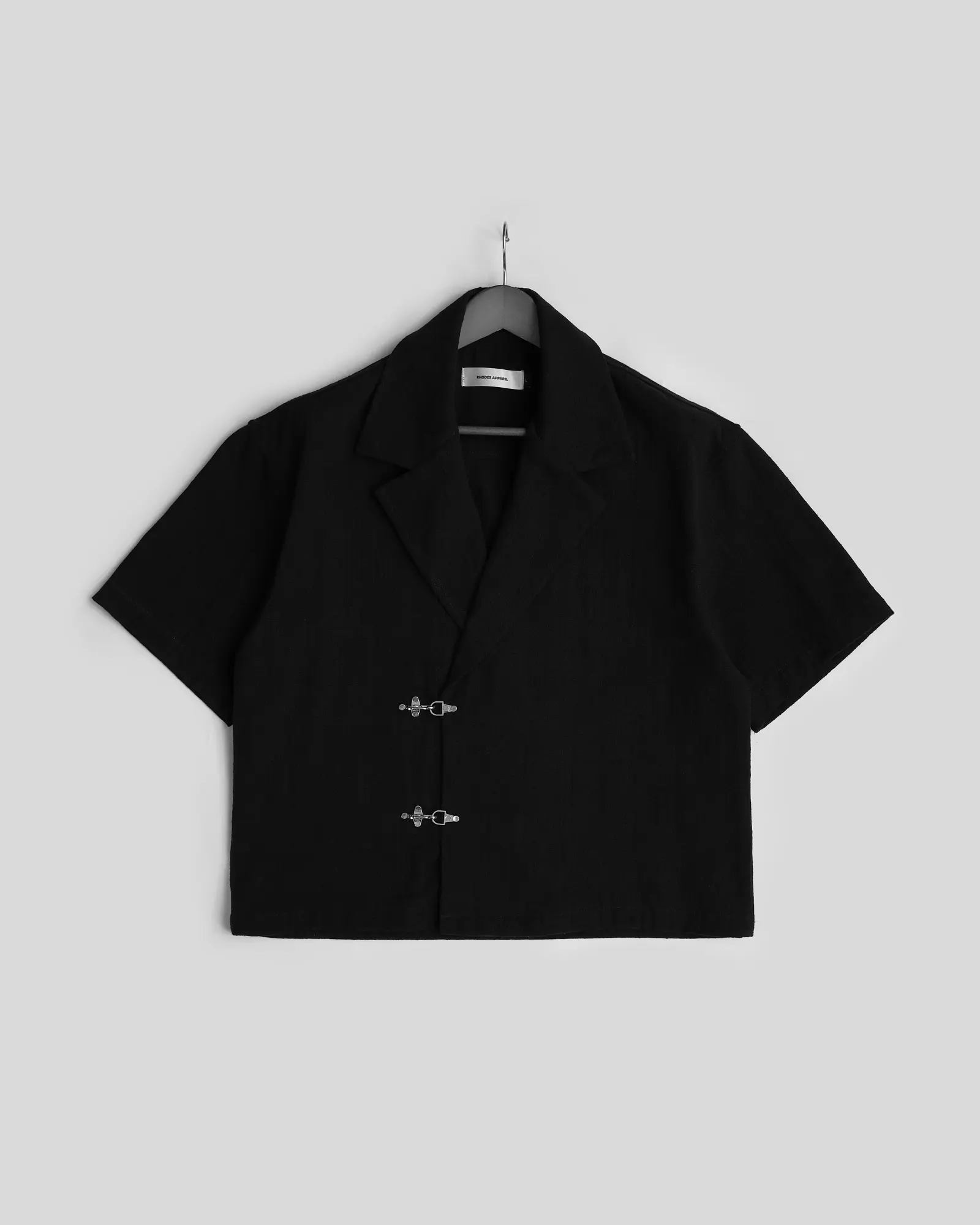 RHODES APPAREL - HAVEN BLAZER BOXY CUT SHIRT SERIES BLACK